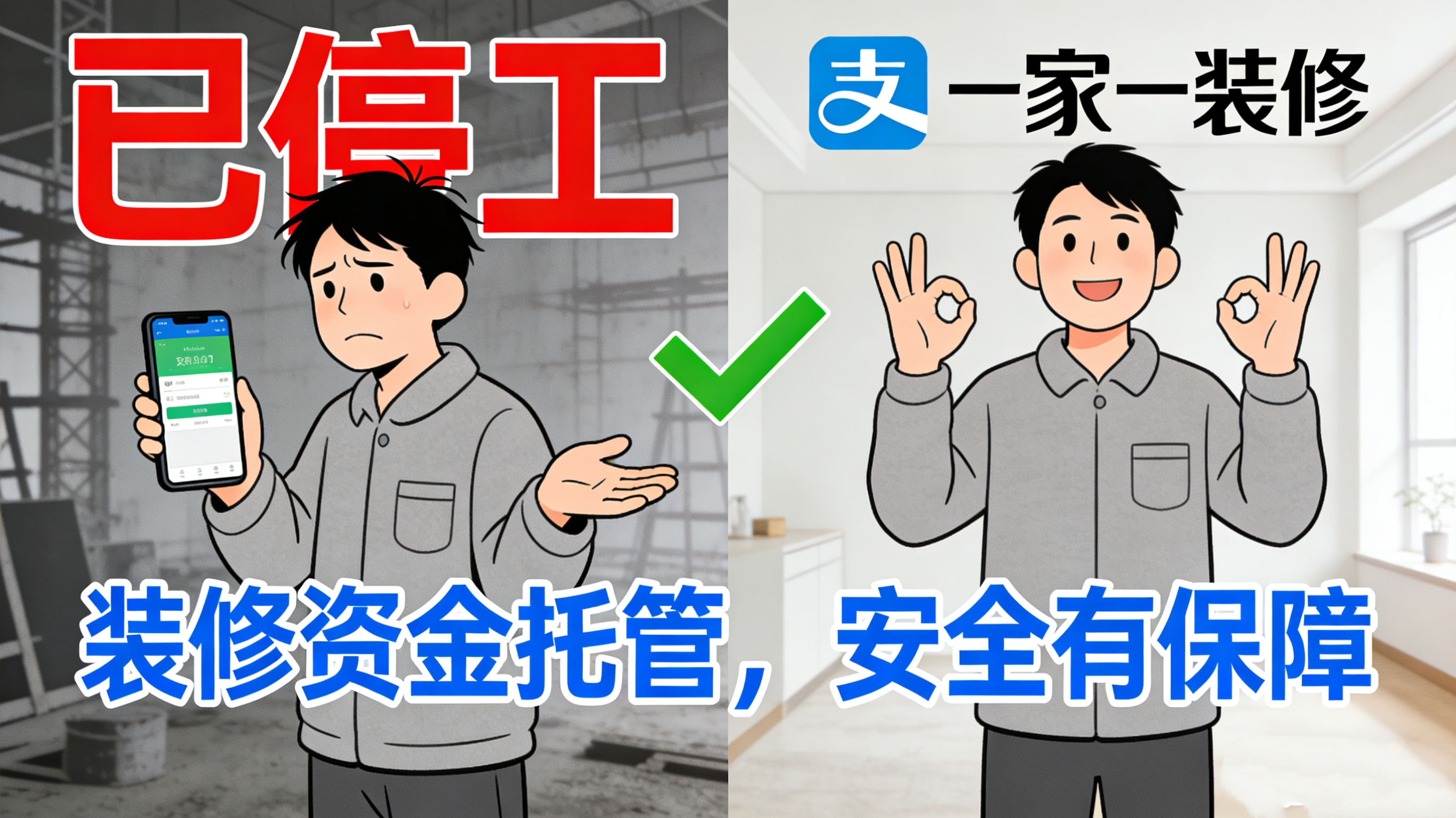裝修款交出去心就慌？一家一裝飾聯(lián)手支付寶：您的滿意，才是我們的收款碼